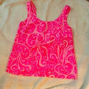 Lilly Pulitzer cosmos silk tank